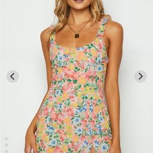 Beginning boutique Rihanna Multi Floral Mini Dress